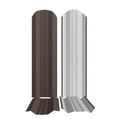 Штакетник металлический RAL 8017 Шоколад Rooftop Бархат т0.50мм