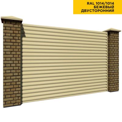 Ламель "Еврожалюзи" RAL 1014/1014 Бежевый (2-х СТОРОНН.)