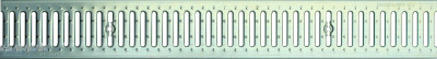 Решетка водоотводная щелевая DN 100 (оцинкованная) арт.31041А