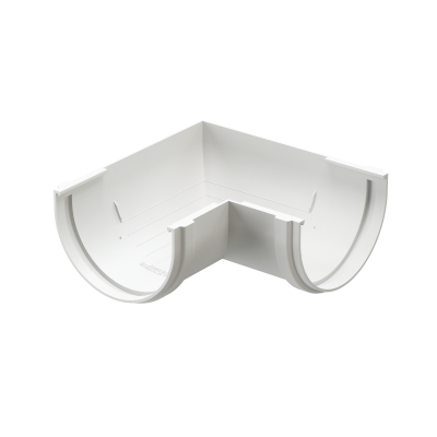 Угловой элемент 90 градусов Деке Premium Белый