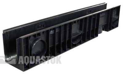 Лоток водоотводный пластиковый Norma DN100 H180 арт.11018