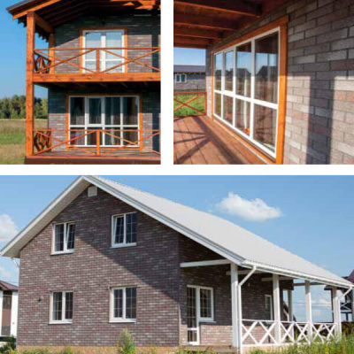 Фасадная плитка Hauberk 1000х250х3 Мраморный Кирпич (2м2/уп.)